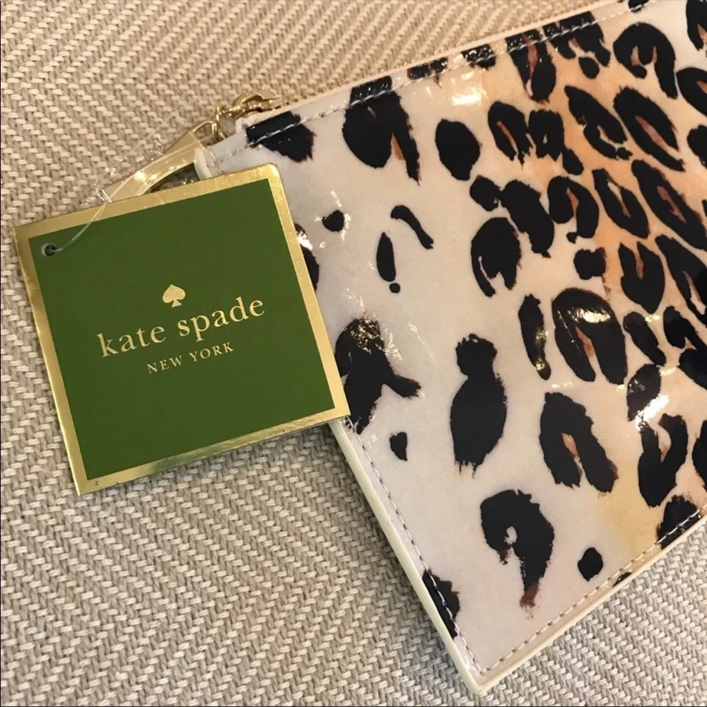 KATE SPADE Leopard Print Pencil Pouch